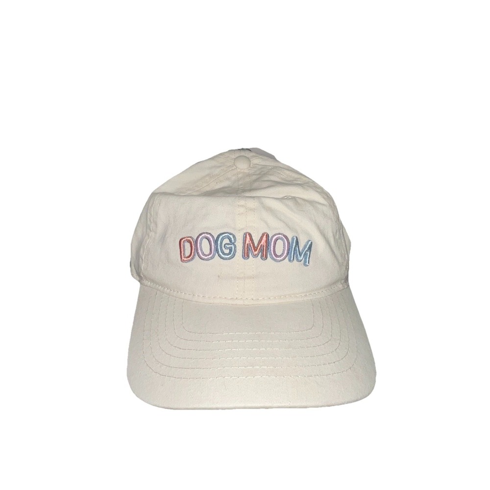 NWT Time and Tru Women's Cotton Twill Dog‎ Mom Baseball Hat Mother of Pearl OSFM